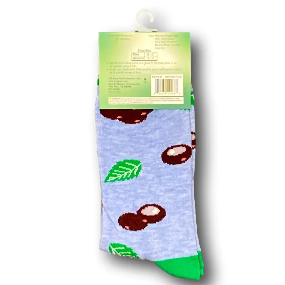 3/$20 Junior Mints Retro Candy Funny Novelty Crew Socks - NWT